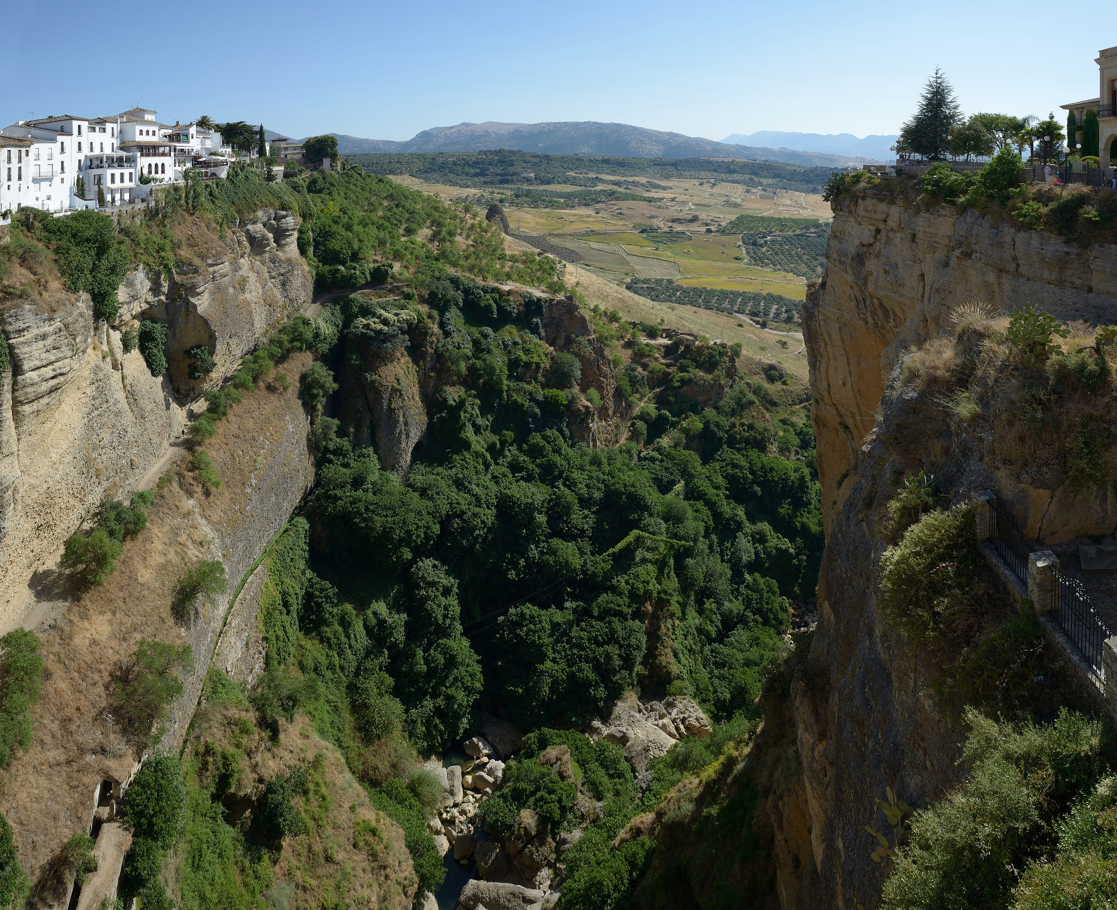 The Puente Nuevo bridge spanning the gorge at Ronda